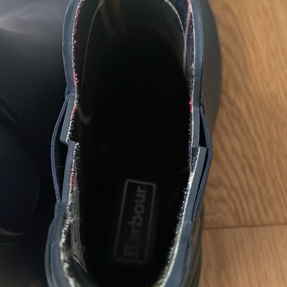 Barbour Navy Wilton Waterproof Rain Booties - Men 8M - Picture 4 of 5